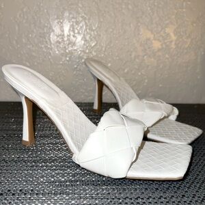Charlotte Russe Women's White Mules